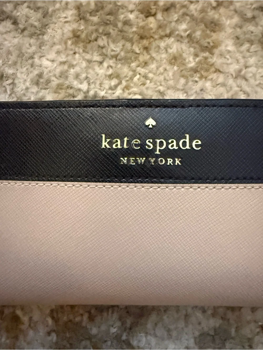 Kate Spade New York Tan & Black Colorblock Continental Wallet